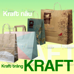 Túi giấy kraft nhiều màu